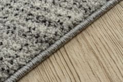 Dywany Lusczów Kusový koberec FEEL Waves sivý, velikost 140x190