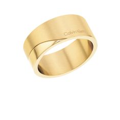 Calvin Klein Elegantný pozlátený prsteň z ocele Minimal 35000199 (Obvod 54 mm)