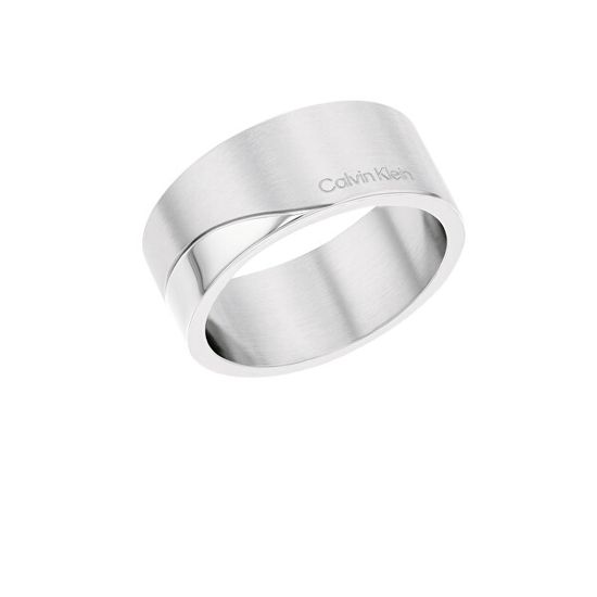Calvin Klein Elegantný oceľový prsteň Minimal Circular 35000198