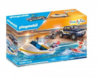 Playmobil Pick-up s motorovým člnom 70534