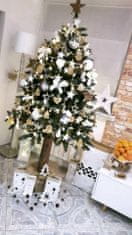 nabbi Vianočný stromček na pni Christee 7 180 cm - zelená / biela