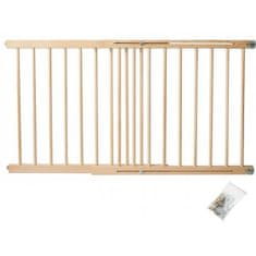 Northix Bezpečnostná brána z dreva - 72-122 cm 