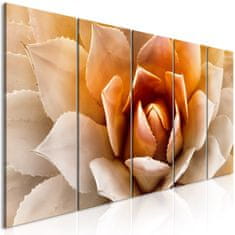 Artgeist Obraz - Agáva - oranžová 200x80 obraz na plátne s dreveným rámom