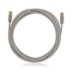 Keline Patch kábel Cat 6A, STP, LSOH, šedý, 0.5 m