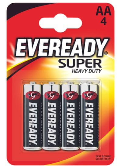 Eveready Super AA 4 pack zinkochloridová bateria