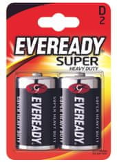 Eveready Super D 2 pack zinkochloridová batéria