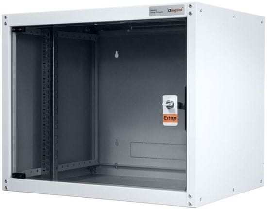LEGRAND EvoLine nástěnný datový rozvaděč 16U, 600x450mm, 65kg, skleněné dveře