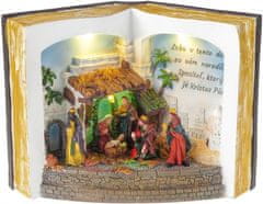 MAGIC HOME Betlehem v knihe, 3 LED, farebná