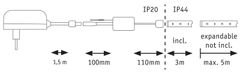 Paulmann PAULMANN MaxLED 250 LED Strip Smart Home Zigbee s krytím základná sada 3m IP44 12W 30LEDs/m meniteľná biela 36VA 78869