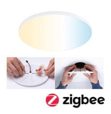 Paulmann PAULMANN VariFit LED vstavané svietidlo Smart Home Zigbee Veluna Edge IP44 kruhové 160mm meniteľná biela stmievateľné biela 79956
