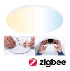 Paulmann PAULMANN VariFit LED vstavané svietidlo Smart Home Zigbee Veluna Edge IP44 kruhové 200mm meniteľná biela stmievateľné biela 79957