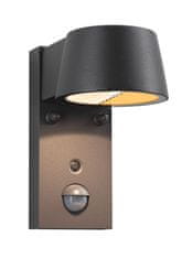 Paulmann PAULMANN LED vonkajšie nástenné svietidlo Smart Home Zigbee Capea pohybové čidlo neláka hmyz IP44 96x153mm CCT 6W 230V 98 ° čierna hliník 94714