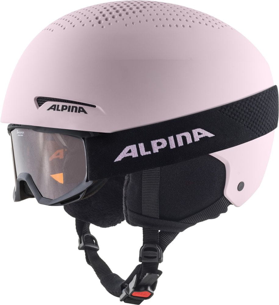 Alpina Sports lyžiarska prilba Alpina Zupo Set & Piney svetloružová 48 - 52