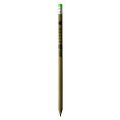 Astra 10ks - ASTRA ECO, Obyčajná ceruzka z kraftového papiera s gumou, stojan, 206022001