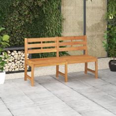 Vidaxl Záhradná lavička, 150 cm, masívne teakové drevo