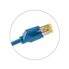 Keline Patch kábel Cat 6A, STP, LSOH, modrý, 0.5 m