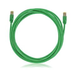 Keline Patch kábel Cat 6A, STP, LSOH, zelený, 0.5 m
