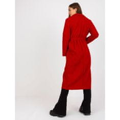 Och Bella Dámsky kabát s opaskom Merve OCH BELLA červený TW-PL-BI-5220.63_391248 Univerzálne