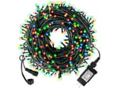AUR Vonkajšia LED vianočná reťaz - rôznofarebná, 200m, 2000 LED