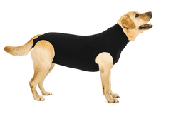 Suitical Pooperačné ochranné oblečenie pre psa čierne 22 - 35cm