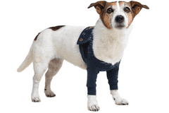 MPS Pooperačné ochranné oblečenie na obe predné nohy psa 10cm, obvod hrudníku: 27-33 cm