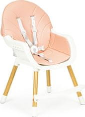 EcoToys Jedálenská stolička 2v1 Ružová