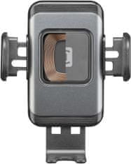 CellularLine univerzální držiak do auta Hug Air s bezdrátovým nabíjením, 15W, čierna