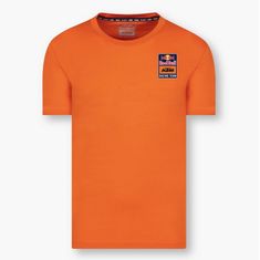 KTM tričko BACKPRINT modro-oranžovo-červené M