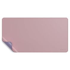 Satechi Dual Sided Eco-Leather Deskmate - Obojstranná podložka pod myš, ružová a fialová