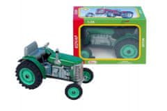 KOVAP Traktor Zetor zelený na kľúčik kov 14cm 1:25 v krabičke