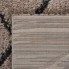 Petromila vidaXL Chlpatý koberec s vysokým vlasom béžový a antracitový 160x230cm