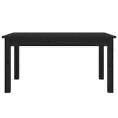 Vidaxl Konferenčný stolík čierny 80x50x40 cm borovicový masív
