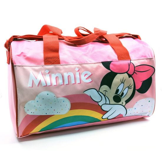 SETINO Dievčenská cestovná a športová taška "Minnie Mouse" - svetlo ružová