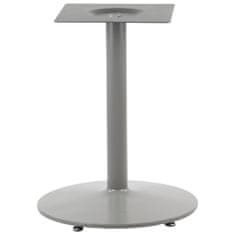 STEMA Kovová stolová podnož NY-B006/57/72 pre domácnosť, reštauráciu, hotel a kanceláriu, 57x72 cm, šedá farba