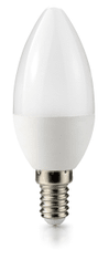 Berge LED žiarovka - ecoPLANET - E14 - 10W - sviečka - 880Lm - studená biela