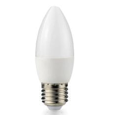 Berge LED žiarovka - ecoPLANET - E27 - 10W - sviečka - 880Lm - studená biela