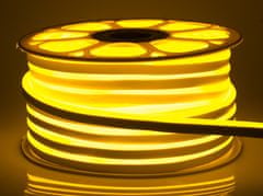 ECOLIGHT LED pásik NEON - 230V - 1m - 8W/m - IP68 - vodotesný - žltá