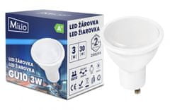 Berge LED žiarovka - GU10 - 3W - 240Lm - teplá biela