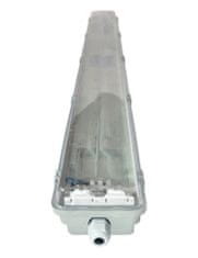 Berge Svietidlo + 2x LED trubica - T8 - 120cm - 18W - neutrálna biela - SADA