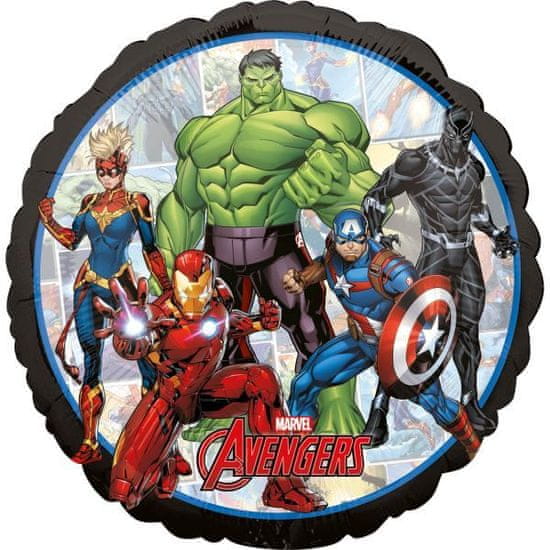 Balón fóliový Avengers - okrúhly - 43 cm