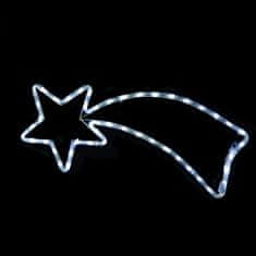 ACA Lightning LED vianočné kométa do okna 8W/230V/IP20, studená biela farba