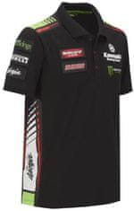 Kawasaki polo tričko RACING TEAM černo-bielo-zelené M