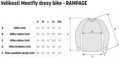 MEATFLY cyklo dres RAMPAGE žlto-hnedý 2XL
