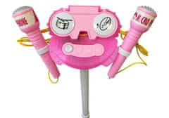 Mamido Detský mikrofón s karaoke ružový