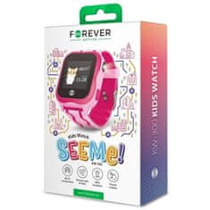 Forever Hodinky SMART FOREVER KIDS KW-300 ružové GPS/WIFI