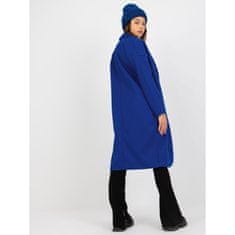 Och Bella Dámsky kabát s vreckami OCH BELLA kobaltovo modrý TW-PL-BI-7298-1.15_391068 Univerzálne