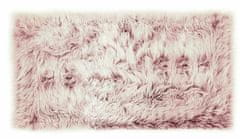 KONTRAST Kusový koberec s vysokým vlasom OMBRE 80x140cm - magnóliový