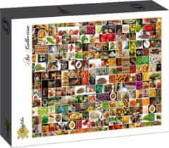 Grafika Puzzle Koláž: Kuchyňa vo farbách 1500 dielikov