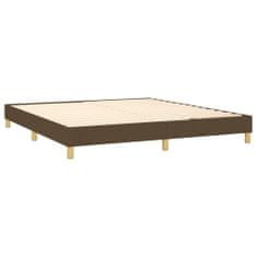 shumee Boxspring posteľ s matracom tmavohnedá 160x200 cm látka