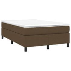 shumee Boxspring posteľ s matracom tmavohnedá 120x200 cm látka